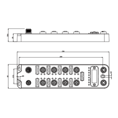 FCEN-8LKM-8A-MP4 ELCO IO-LINK MASTER, MULTIPROTOCOL, WEBSERVER, 8XCLASS-A, IO-LINK, MAX. 16 DI / 8 DO, 8XM12 A-CODE 5PIN, 2XM12 D-CODE 4PIN, 2X7/8“ 4PIN, METAL, IP67
